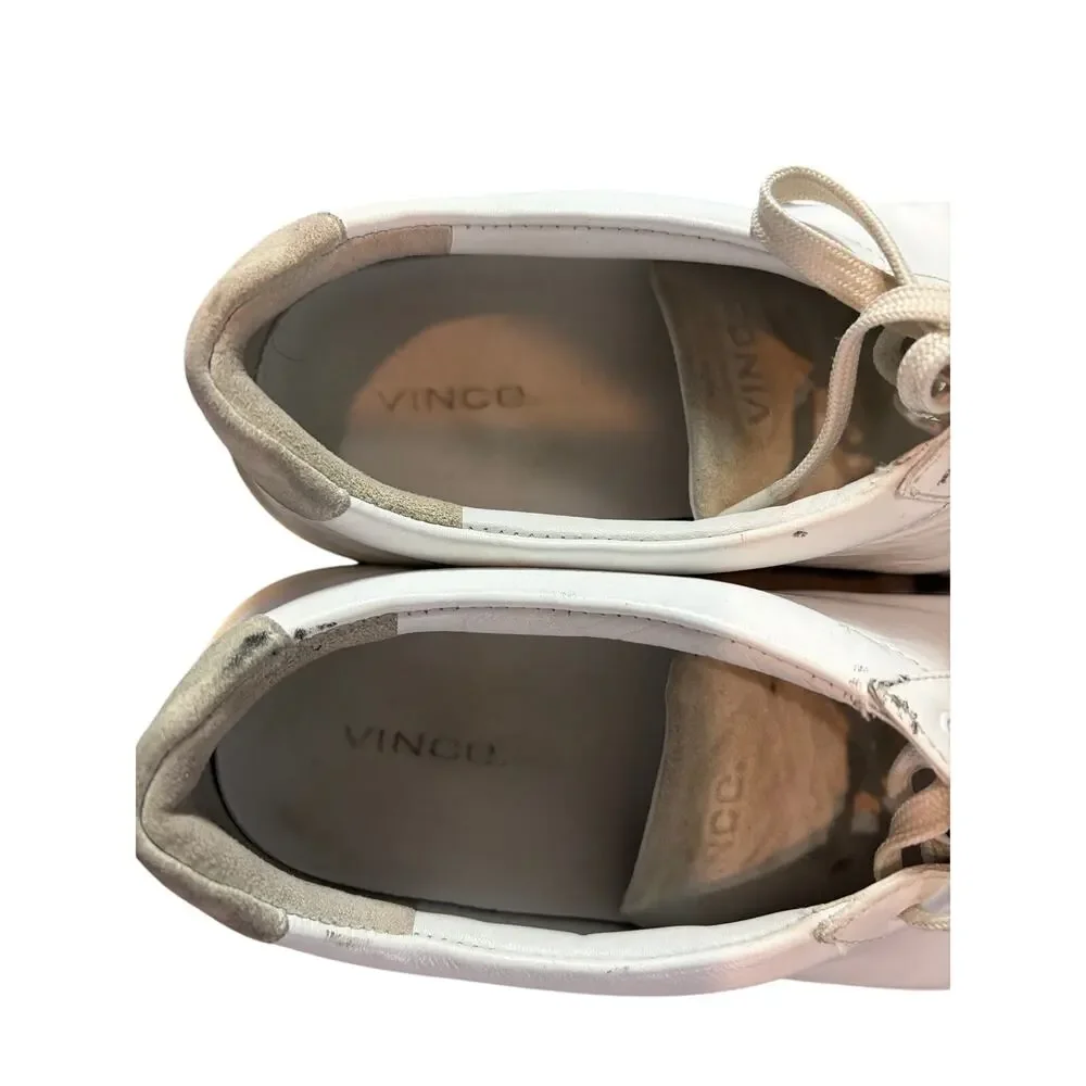 Vince white leather